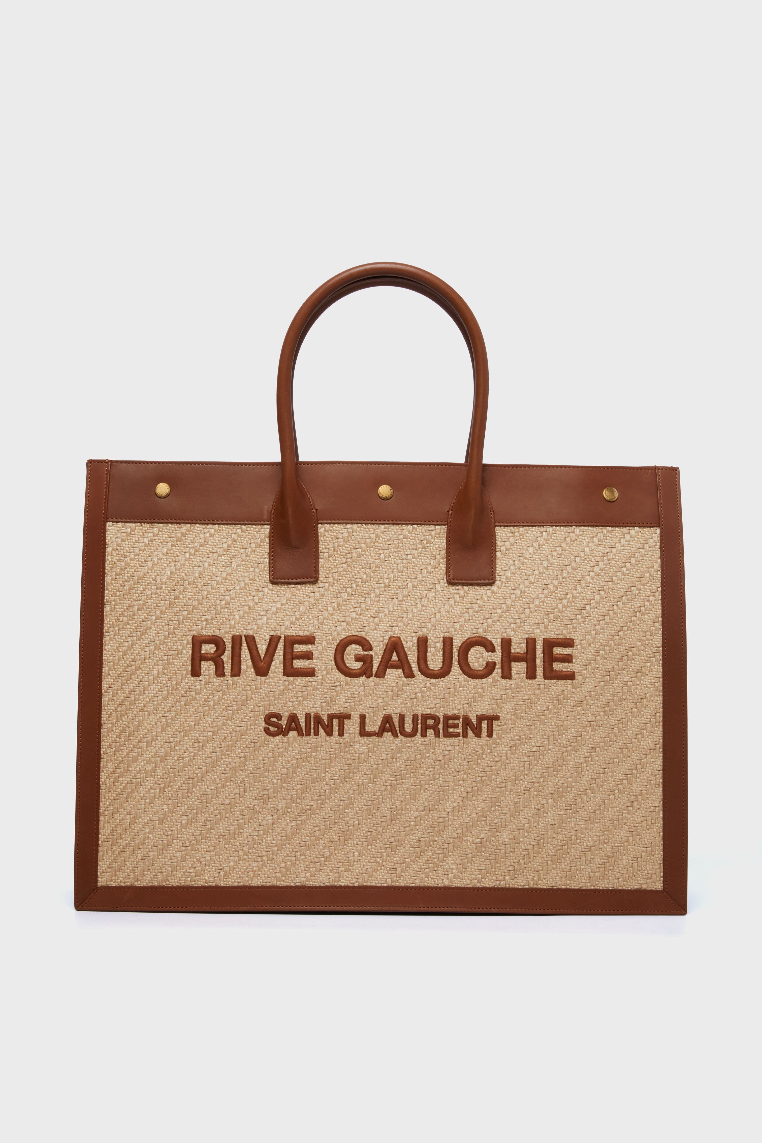 Saint Laurent Natural Sand Rive Gauche Tote Bag Tuckernuck