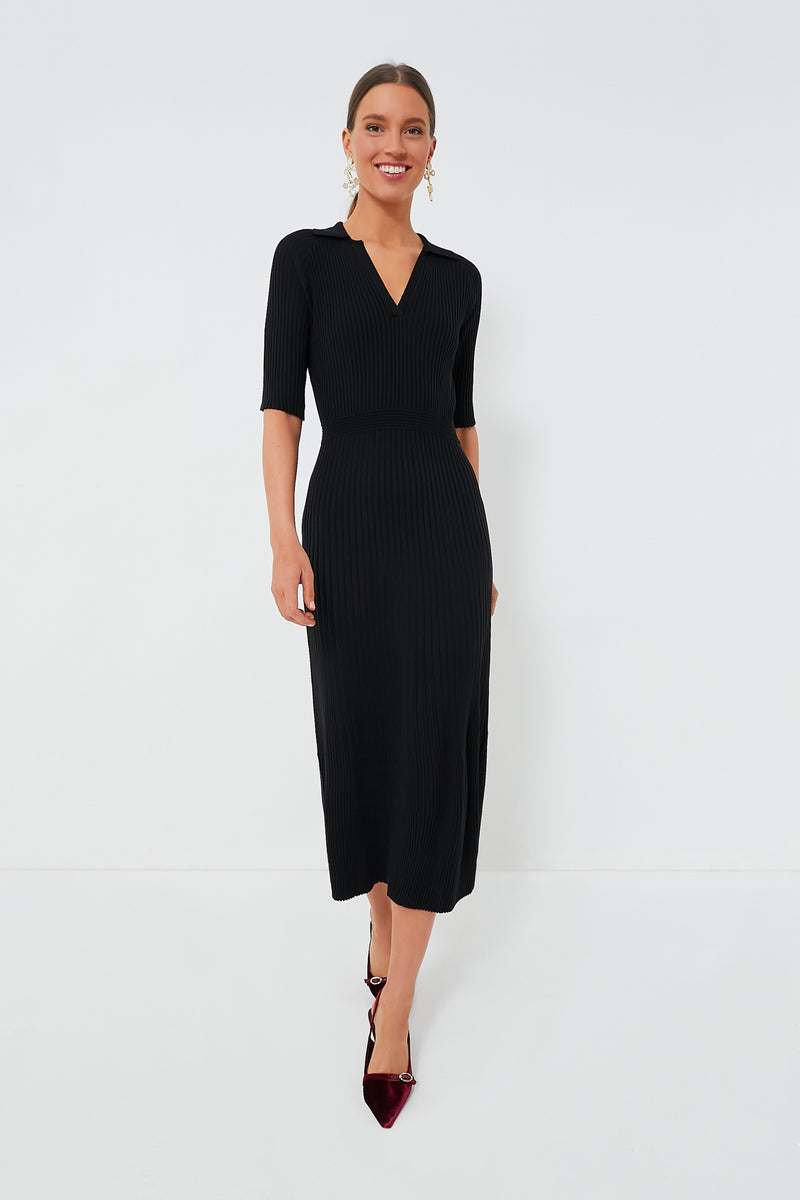 Black Knit Janie Dress