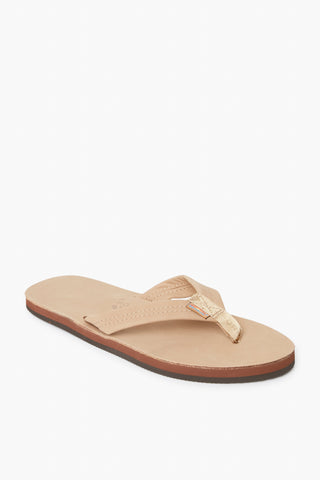 Sierra Brown Premium Leather Single Layer Arch Support Sandal