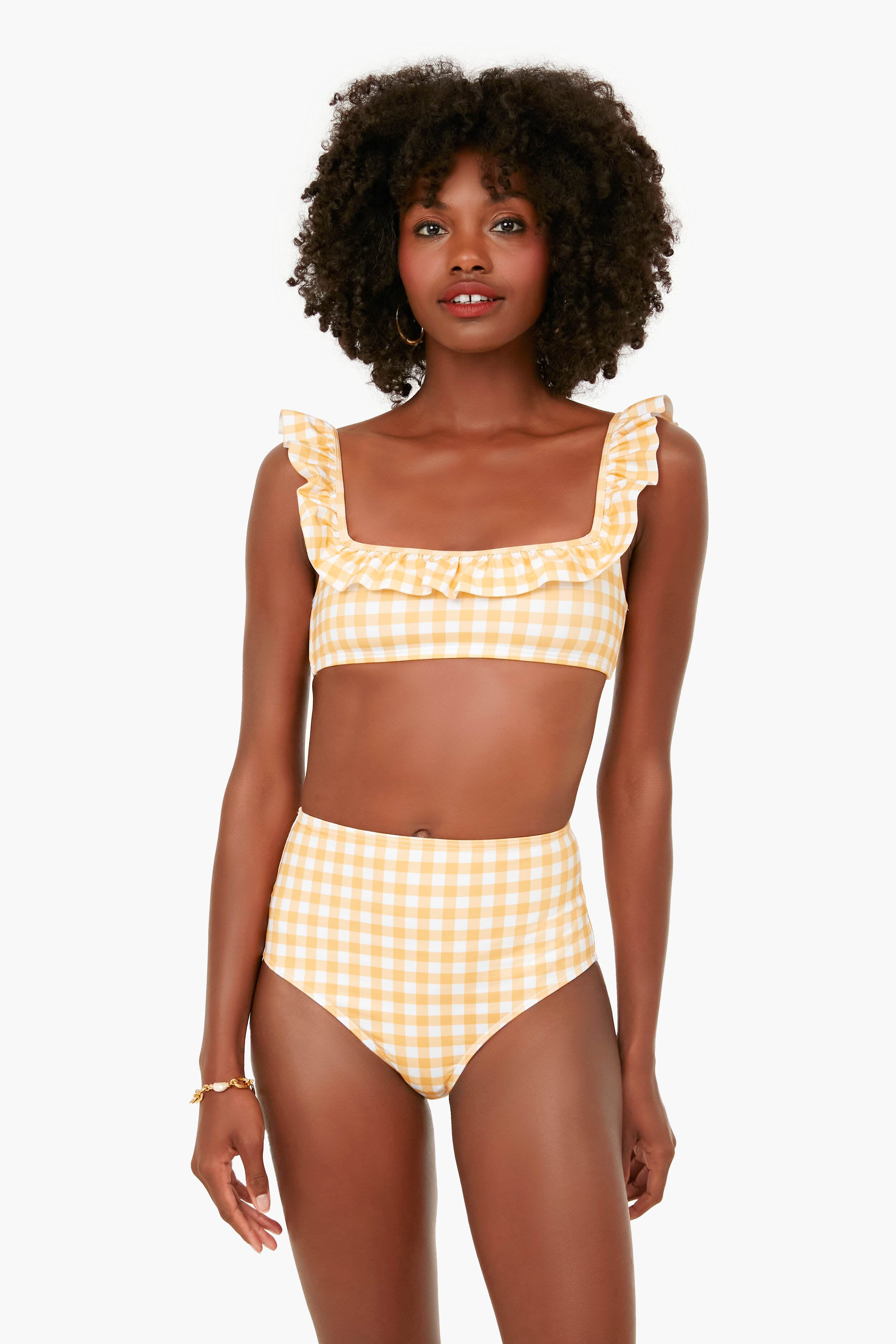 Marigold Gingham High Waisted Bottom