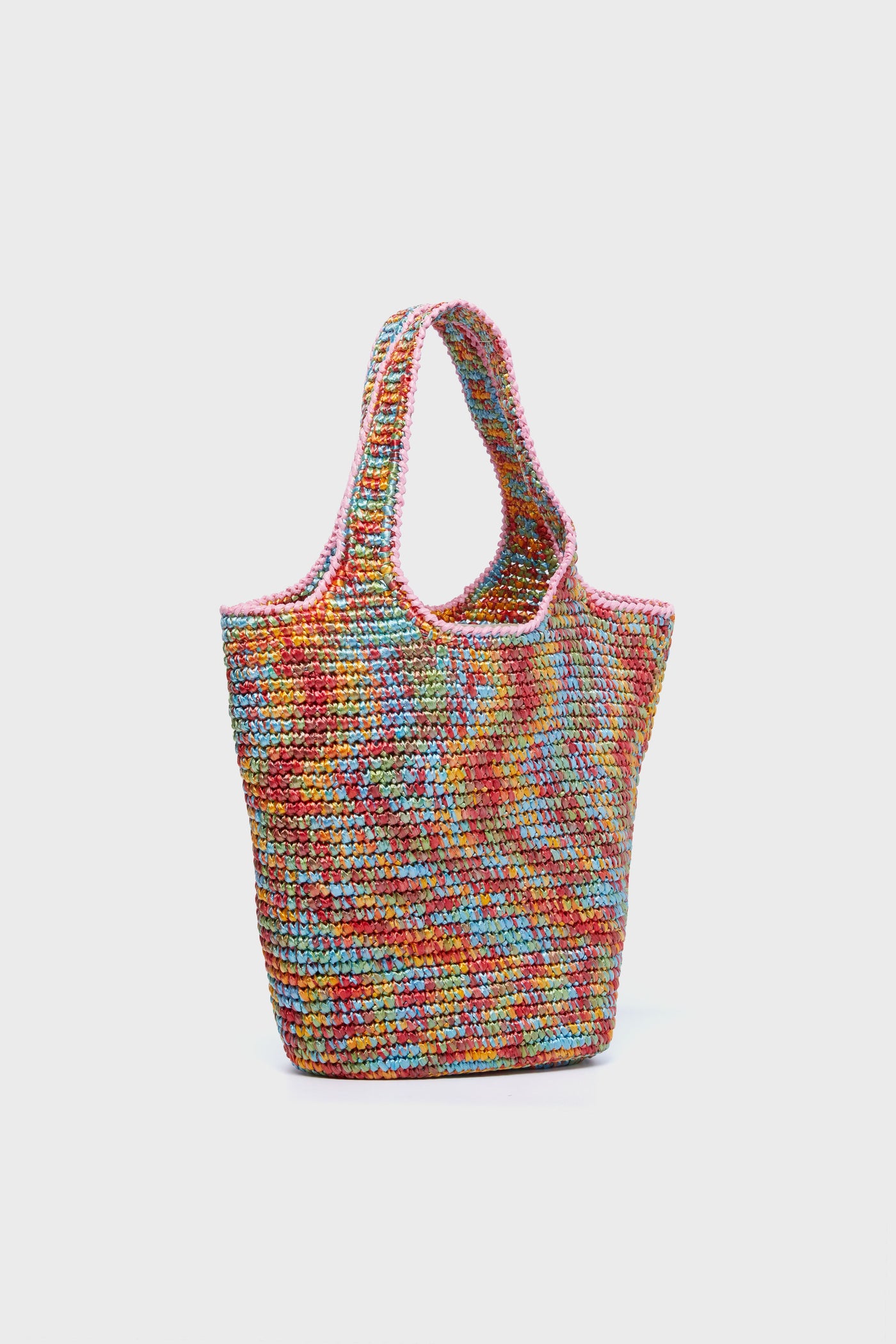 Gucci Multicolor Raffia Effect Bag