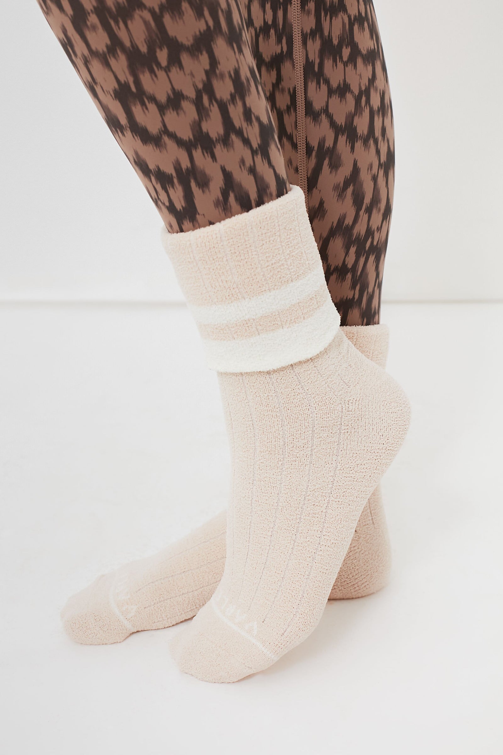 Egret and Sandshell Preston Sock