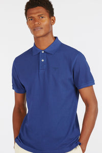 Navy Washed Sports Polo