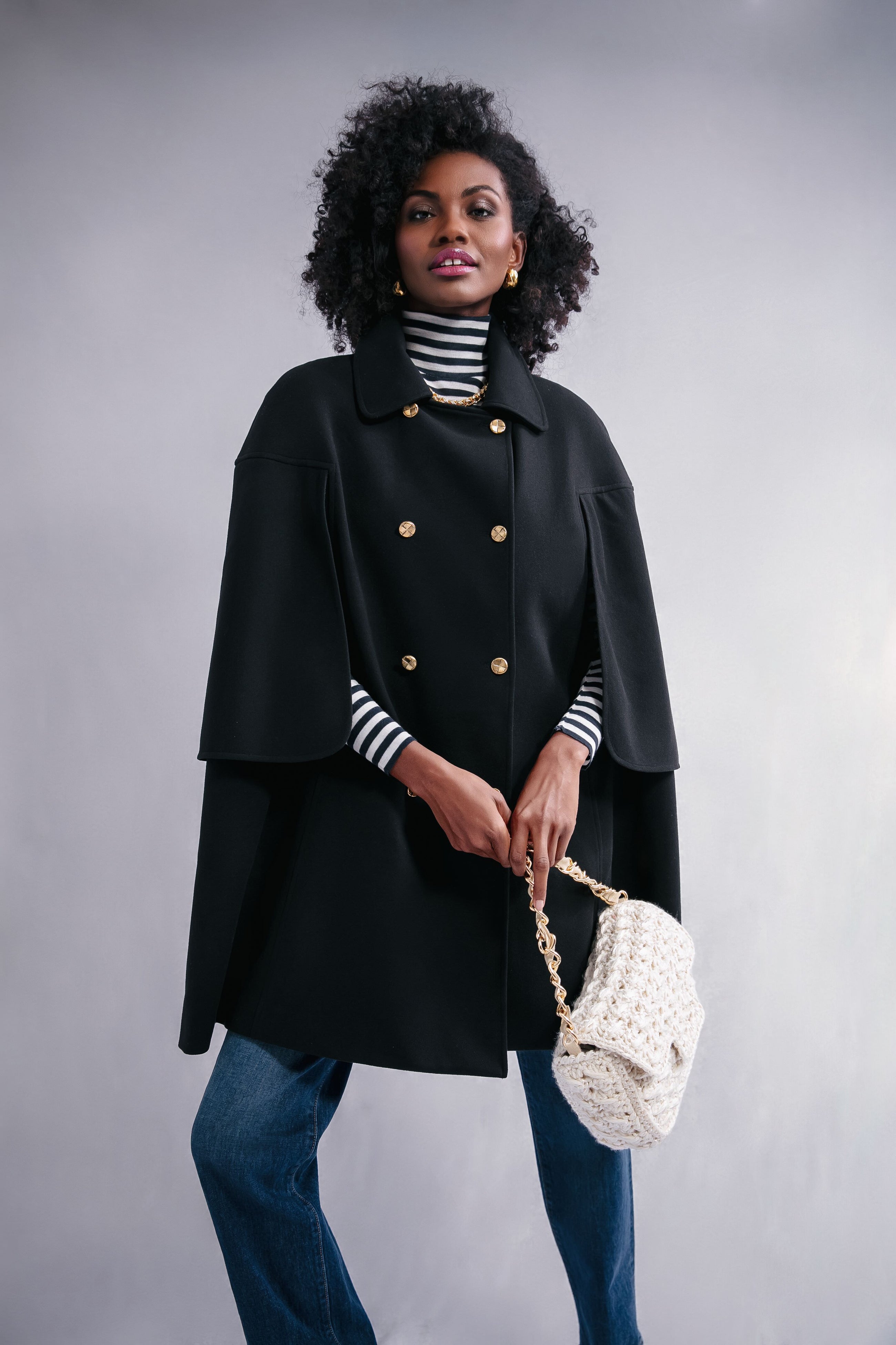 Cream Woven Shoulder Bag