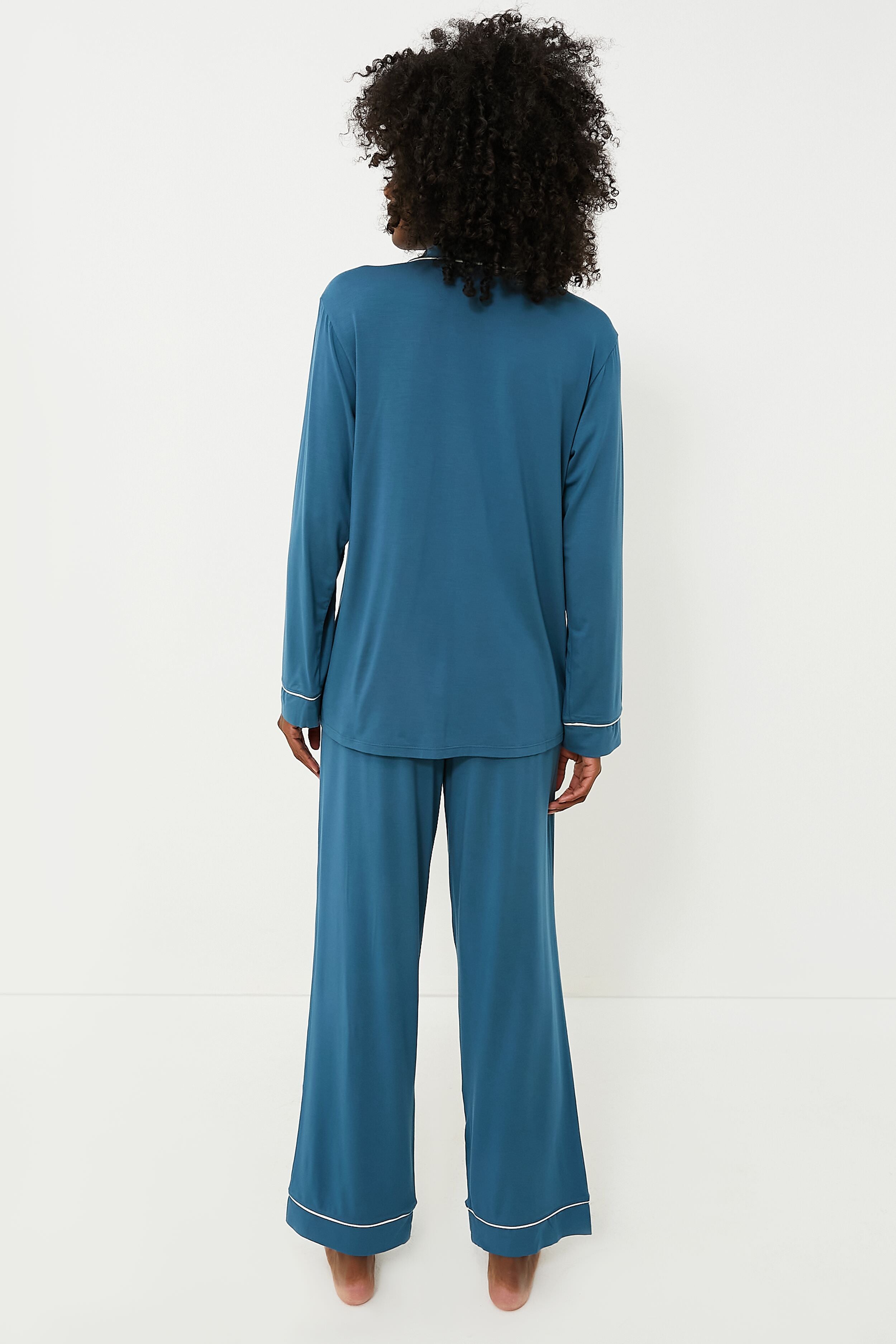 Heritage Blue Gisele Long PJ Set
